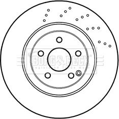 Borg & Beck BBD6048S - Brake Disc autospares.lv