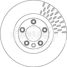 Borg & Beck BBD6055S - Brake Disc autospares.lv