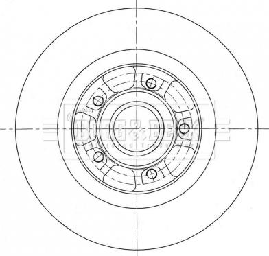 Borg & Beck BBD6069S - Brake Disc autospares.lv