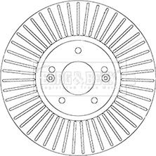 Borg & Beck BBD6065S - Brake Disc autospares.lv