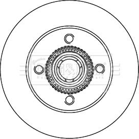 Borg & Beck BBD6060S - Brake Disc autospares.lv