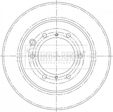 Borg & Beck BBD6008S - Brake Disc autospares.lv