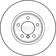 Borg & Beck BBD6010S - Brake Disc autospares.lv