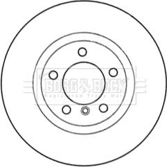 Borg & Beck BBD6033S - Brake Disc autospares.lv