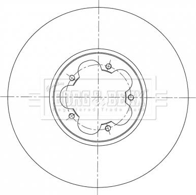 Borg & Beck BBD6071S - Brake Disc autospares.lv