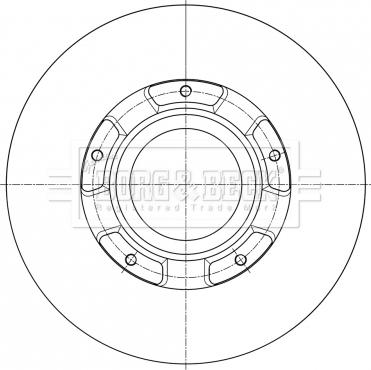 Borg & Beck BBD6073S - Brake Disc autospares.lv