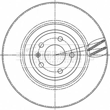 Borg & Beck BBD6190S - Brake Disc autospares.lv