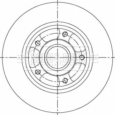 Borg & Beck BBD6149S - Brake Disc autospares.lv