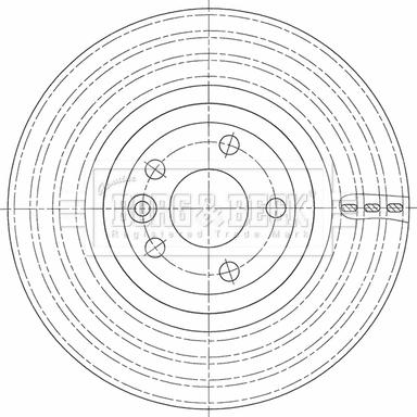 Borg & Beck BBD6143S - Brake Disc autospares.lv