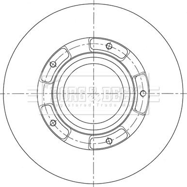 Borg & Beck BBD6155S - Brake Disc autospares.lv