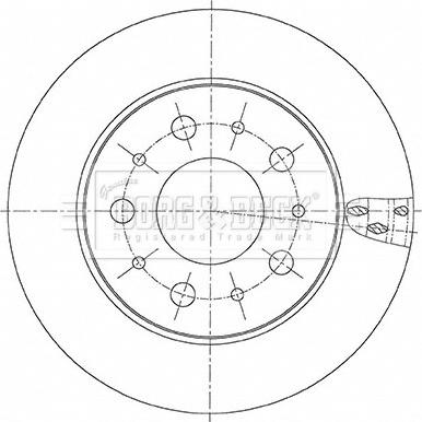 Borg & Beck BBD6156S - Brake Disc autospares.lv