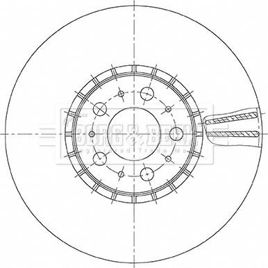 Borg & Beck BBD6157S - Brake Disc autospares.lv