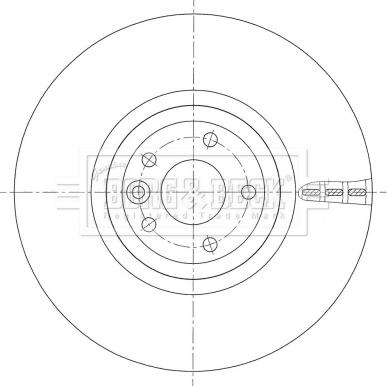 Borg & Beck BBD6103S - Brake Disc autospares.lv