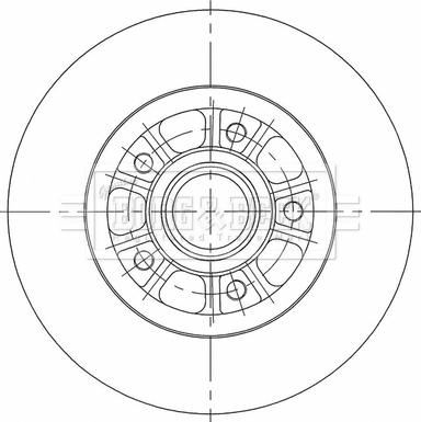 Borg & Beck BBD6117S - Brake Disc autospares.lv