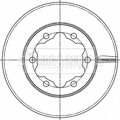 Borg & Beck BBD6189S - Brake Disc autospares.lv