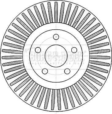 Borg & Beck BBD6124S - Brake Disc autospares.lv