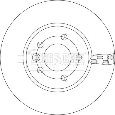 Borg & Beck BBD6254S - Brake Disc autospares.lv