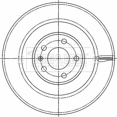 Borg & Beck BBD6203S - Brake Disc autospares.lv