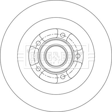 Borg & Beck BBD6231S - Brake Disc autospares.lv