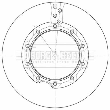 Borg & Beck BBD32632 - Brake Disc autospares.lv