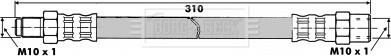 Borg & Beck BBH6019 - Brake Hose autospares.lv