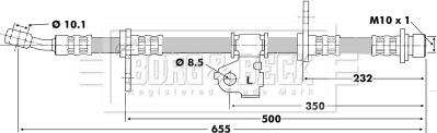 Borg & Beck BBH6198 - Brake Hose autospares.lv