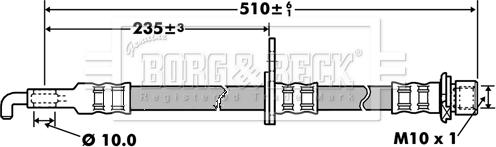 Borg & Beck BBH7418 - Brake Hose autospares.lv