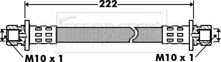 Borg & Beck BBH7439 - Brake Hose autospares.lv