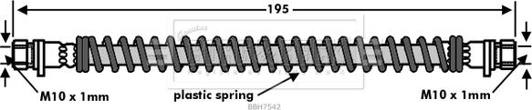 Borg & Beck BBH7542 - Brake Hose autospares.lv