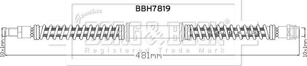 Borg & Beck BBH7819 - Brake Hose autospares.lv