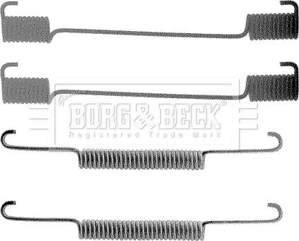 Borg & Beck BBK6093 - Accessory Kit, brake shoes autospares.lv
