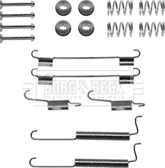 Borg & Beck BBK6198 - Accessory Kit, brake shoes autospares.lv