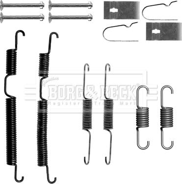 Borg & Beck BBK6192 - Accessory Kit, brake shoes autospares.lv