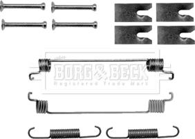 Borg & Beck BBK6151 - Accessory Kit, brake shoes autospares.lv