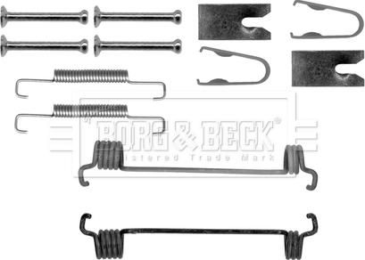 Borg & Beck BBK6164 - Accessory Kit, parking brake shoes autospares.lv