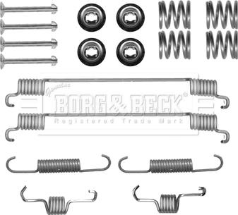 Borg & Beck BBK6163 - Accessory Kit, brake shoes autospares.lv