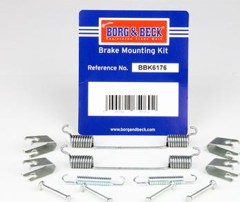 Borg & Beck BBK6176 - Accessory Kit, brake shoes autospares.lv