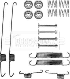 Borg & Beck BBK6300 - Accessory Kit, brake shoes autospares.lv