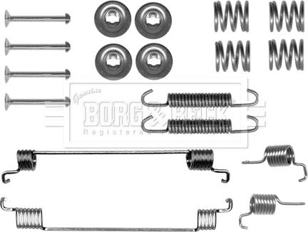 Borg & Beck BBK6308 - Accessory Kit, brake shoes autospares.lv