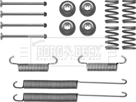 Borg & Beck BBK6314 - Accessory Kit, brake shoes autospares.lv