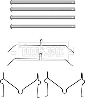 Borg & Beck BBK1491 - Accessory Kit for disc brake Pads autospares.lv