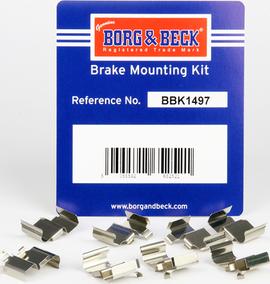 Borg & Beck BBK1497 - Accessory Kit for disc brake Pads autospares.lv