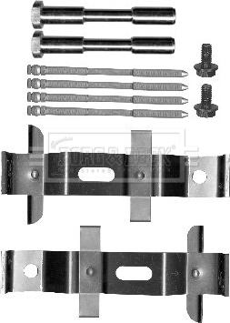 Borg & Beck BBK1598 - Accessory Kit for disc brake Pads autospares.lv