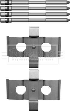 Borg & Beck BBK1519 - Accessory Kit for disc brake Pads autospares.lv