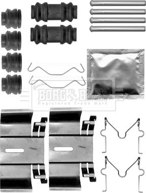 Borg & Beck BBK1516 - Accessory Kit for disc brake Pads autospares.lv