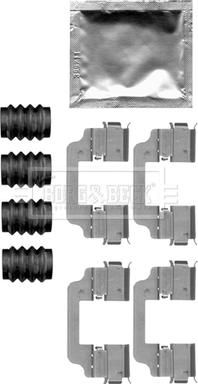 Borg & Beck BBK1510 - Accessory Kit for disc brake Pads autospares.lv