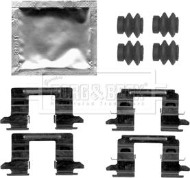 Borg & Beck BBK1521 - Accessory Kit for disc brake Pads autospares.lv