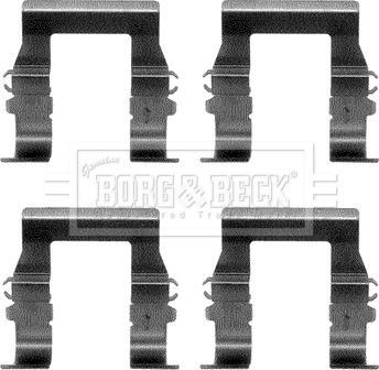 Borg & Beck BBK1095 - Accessory Kit for disc brake Pads autospares.lv