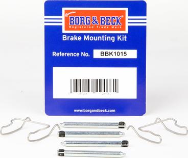 Borg & Beck BBK1015 - Accessory Kit for disc brake Pads autospares.lv