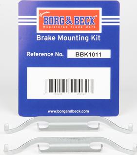 Borg & Beck BBK1011 - Accessory Kit for disc brake Pads autospares.lv